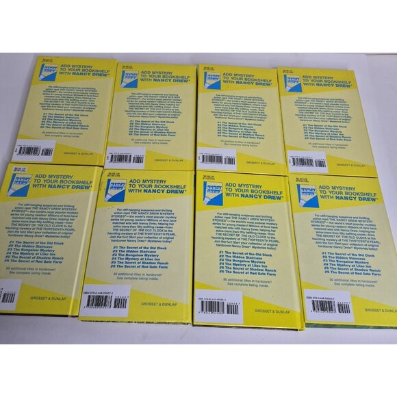 Lot Of 8 Nancy Drew Books Mystery Flashlight Hard Cover Series 2 Thru 9 - Picture 7 of 8